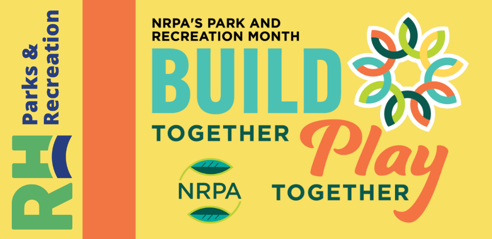 Logo of National Parks & Recreation Month - Build Together, Play Together