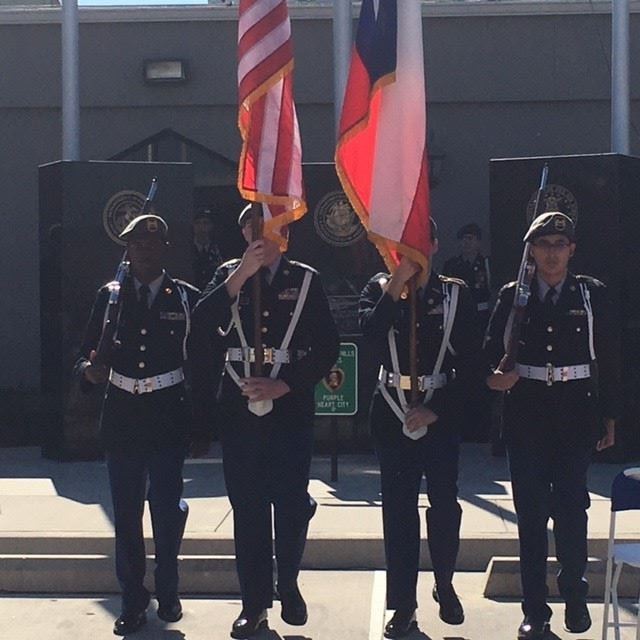 Color Guard presenting colors